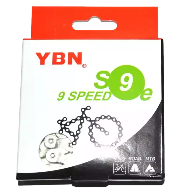 Boîte chaîne vélo YBN 9 vitesses.