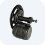 Casque audio noir avec microphone sur support